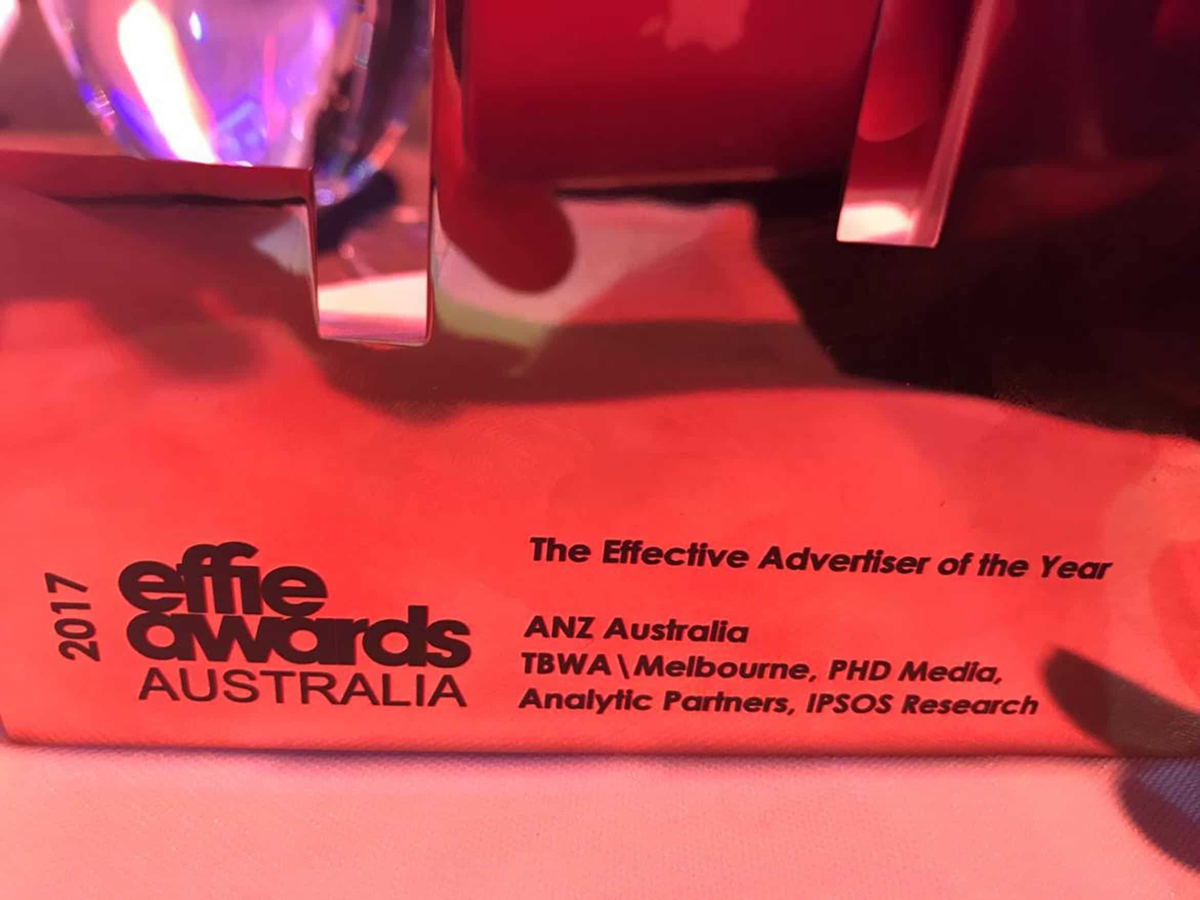 ANZ wins Effie Award with Analytic Partners