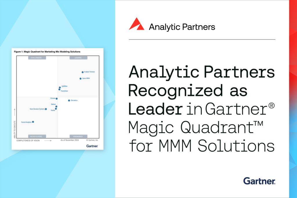 Analytic Partners Recognized as a Leader in Inaugural Gartner® Magic Quadrant™ for Marketing Mix Modeling Solutions